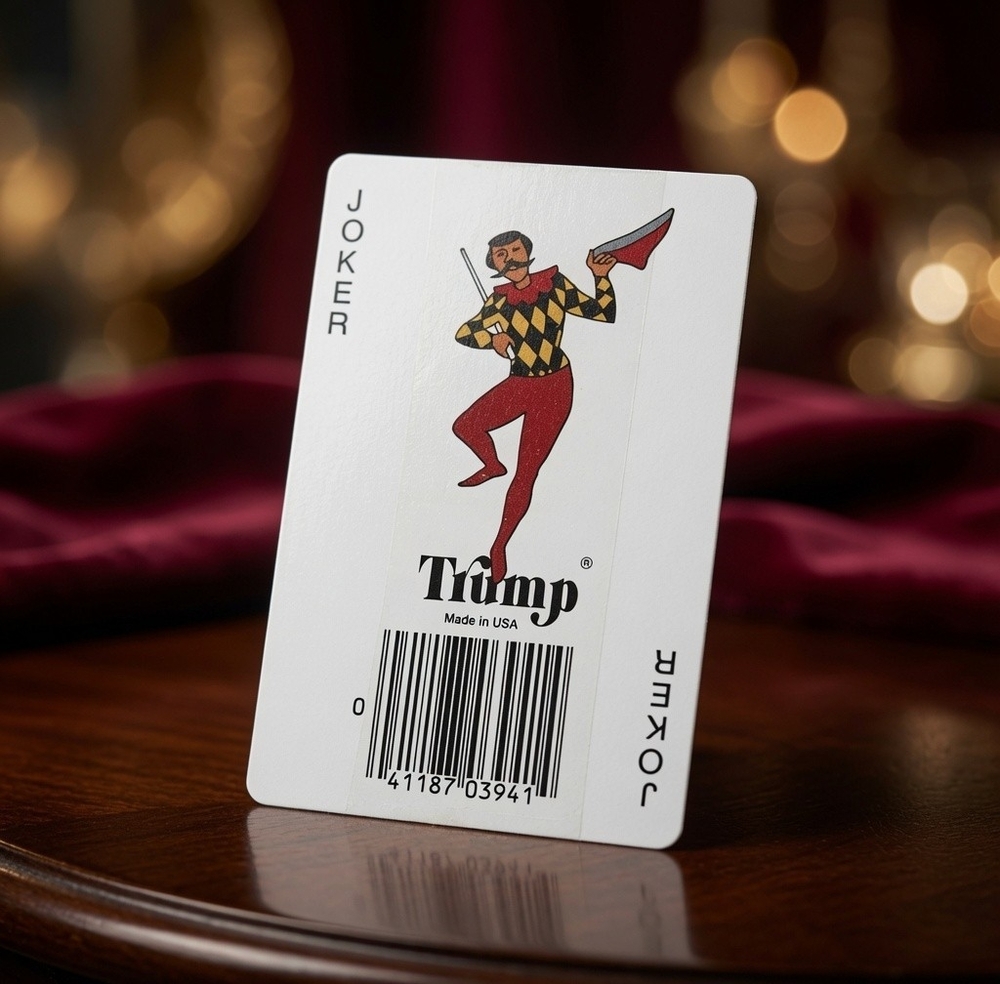 Vintage Trump Brand Playing Cards Goldcrest Bird Art Joker Sealed Deck Made USA